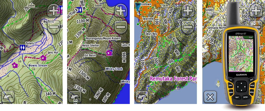 Topo4GPS screenshots