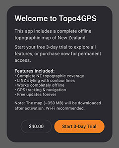 Trial / Purchase dialogue